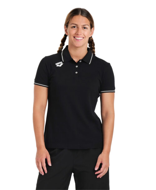 [004893-500-M] CAMISA POLO P/MUJER SOLID COTTON TALLA M ARENA