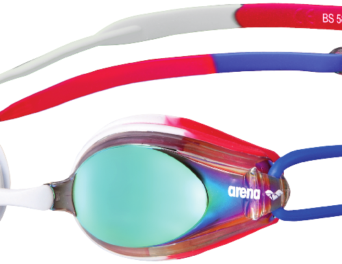 [1E560-174-TU] LENTE NATACION TRACK JR. MIRROR GOLD ARENA